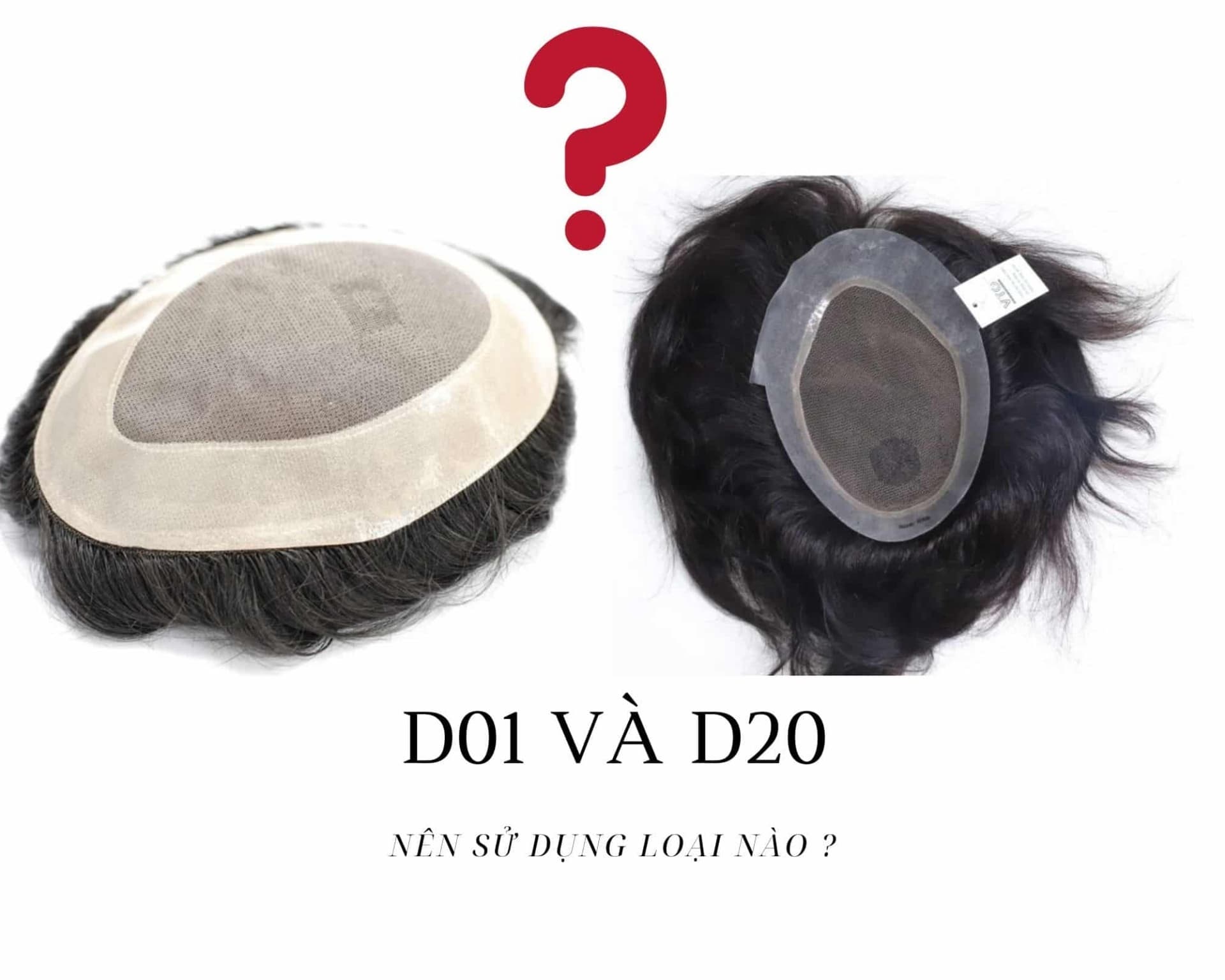 Sự khác biệt tóc thẩm mỹ D01 và D20 dành cho người hói đầu
