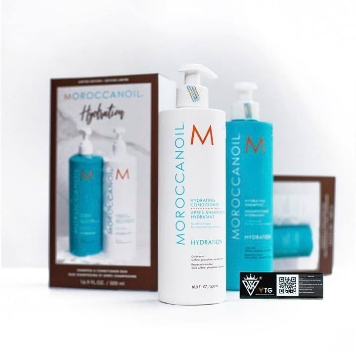 Cặp dầu gội xả Moroccanoil Hydration 500ML