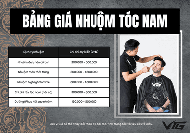 Giá Nhuộm Tóc Nam Bao Nhiêu? Giá Hiện Nay &amp; Các Yếu Tố Ảnh Hưởng