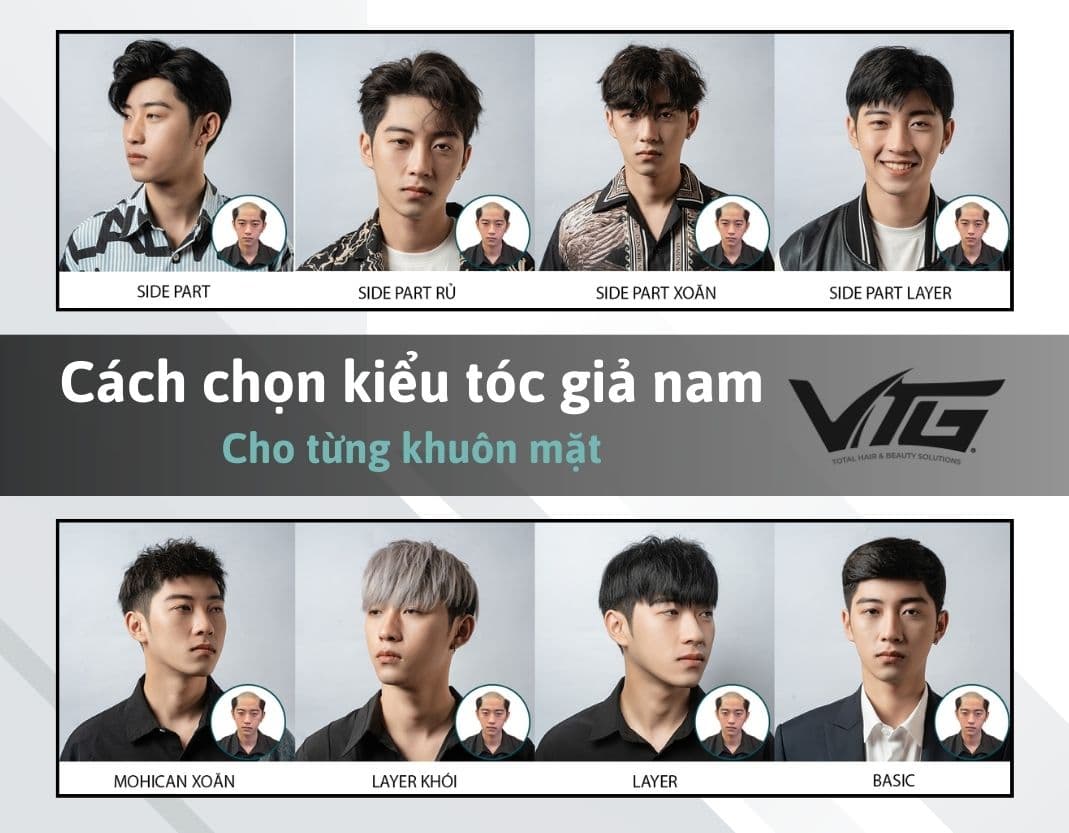 Tổng Hợp Kiểu Tóc Giả Nam Cho Từng Khuôn Mặt Đẹp, Hot Nhất