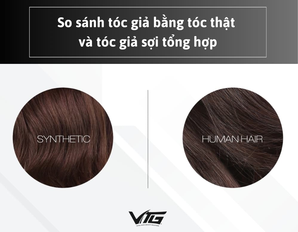 So Sánh Tóc Giả Bằng Tóc Thật Và Tóc Giả Sợi Tổng Hợp: Cách Phân Biệt