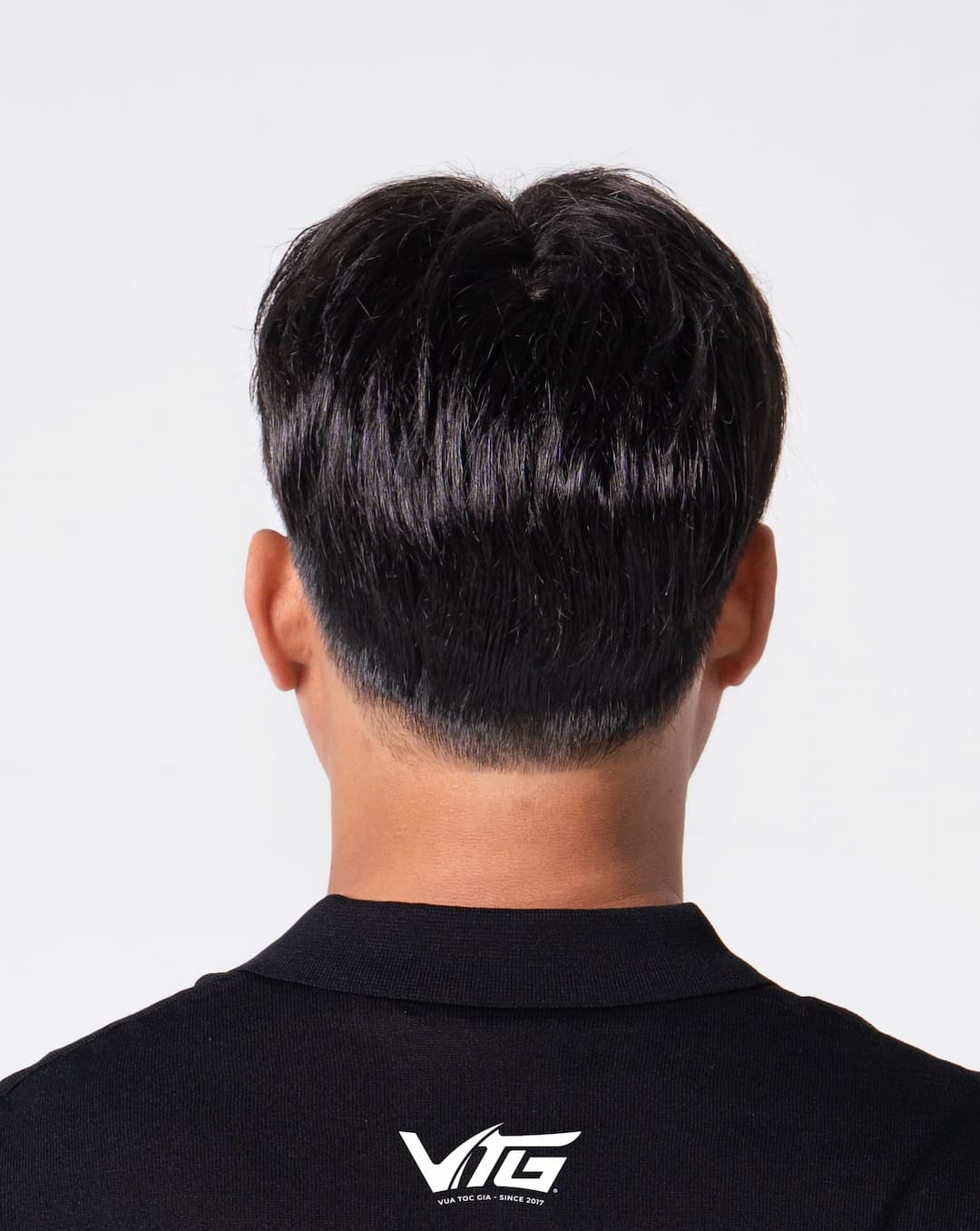 Tóc giả nam siêu chân tóc cho trán cao hói chữ M làm từ tóc thật