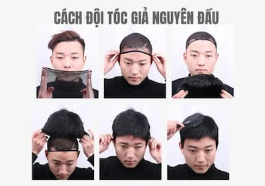 Hướng dẫn chi tiết cách đội tóc giả nguyên đầu tự nhiên, đơn giản, đẹp, không rớt