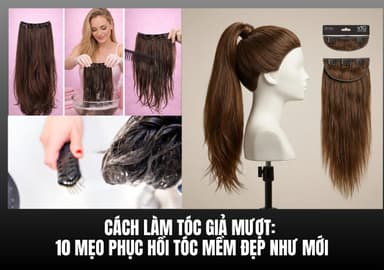 Cách Làm Tóc Giả Mượt: 10 Mẹo Phục Hồi Tóc Mềm Đẹp Như Mới