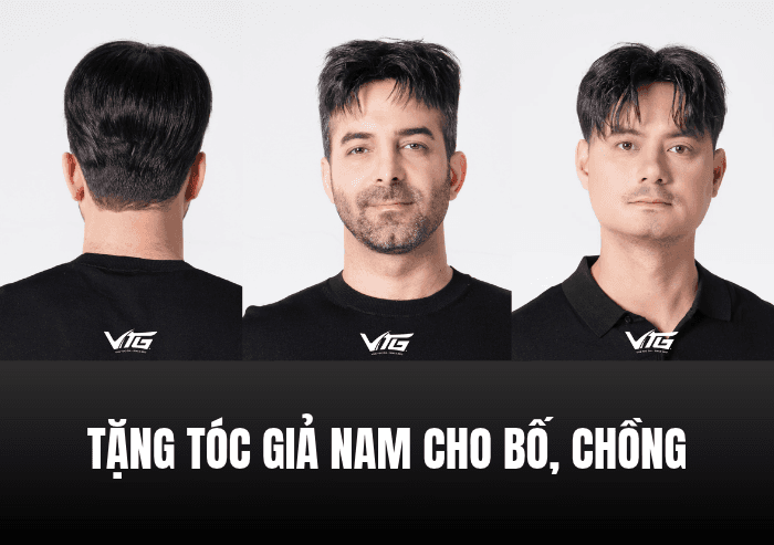 Tặng Tóc Giả Nam Cho Bố, Chồng: Cách Mua Giấu, Chọn Kiểu
