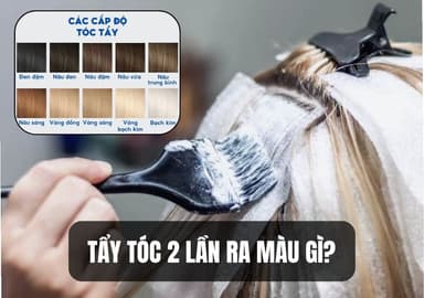 Tẩy Tóc 2 Lần Ra Màu Gì? Nền Tóc Level Mấy Sau Khi Tẩy 